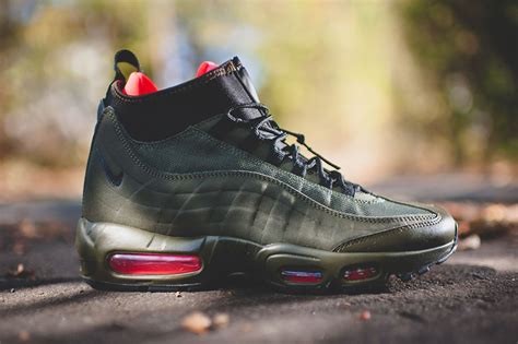 nike air max 95 sneakerboot dark loden|air max 95 boots fit.